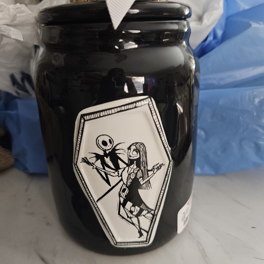 Rae Dunn Black Nightmare Before Christmas Jar